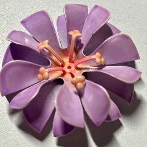 Purple Floral Brooch